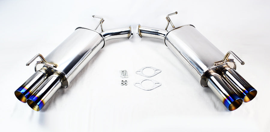 Axle Back Exhaust Burnt 3" Tip Mufflers FITS Infiniti M35 M45 2006-2010