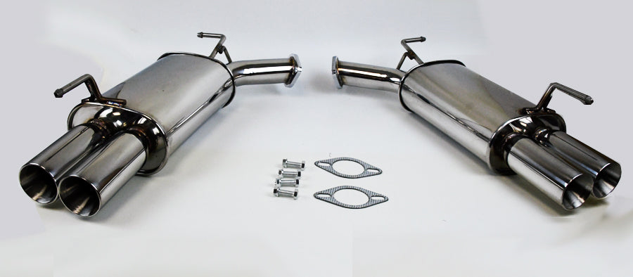 Axle Back Exhaust Stainless 3" Tip Mufflers FITS Infiniti M35 M45 2006-2010