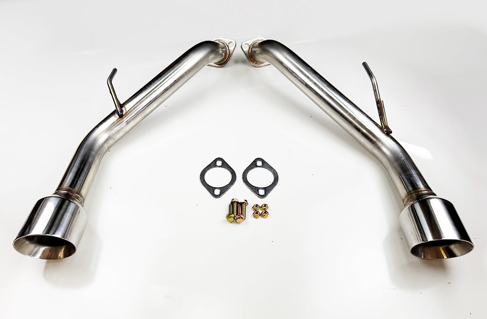 Axle Back Double Wall Dual Tips Muffler Delete Exhaust For Infiniti Q50 2014-24