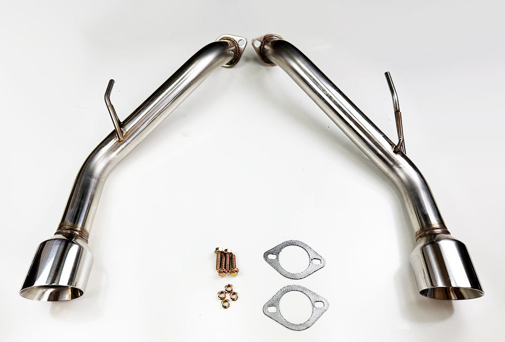 Axle Back Double Wall Dual Tips Muffler Delete Exhaust For Infiniti Q60 2017-22