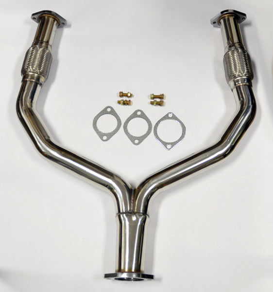 Y Pipe Exhaust w/ Flex FITS Nissan 370z Infiniti G37 2009-2021