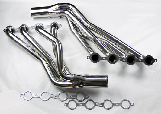 Long Tube Stainless Steel Headers w/ Gaskets for Chevy GMC 07-14 4.8L 5.3L 6.0L