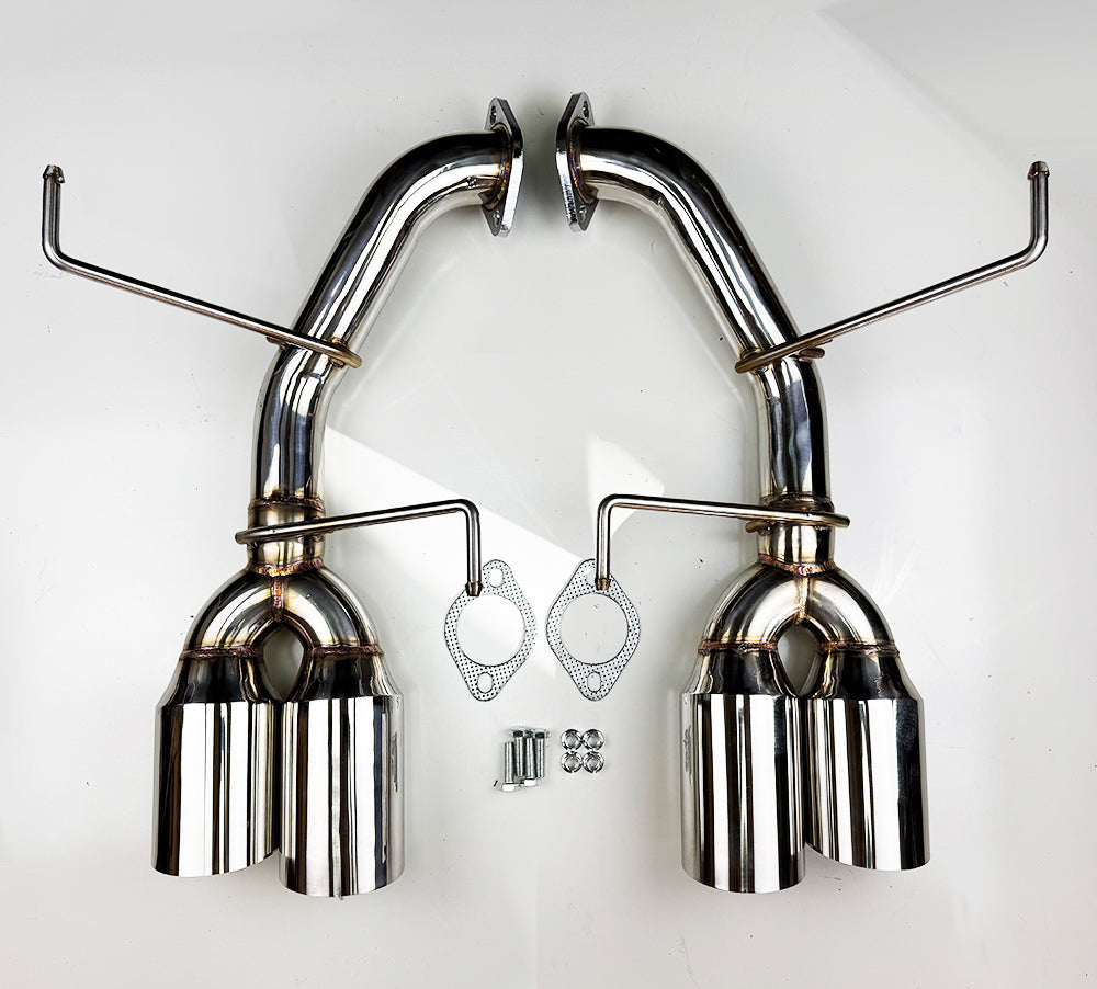 Quad Tip Polished Stainless Axle Back Muffler Exhaust for Subaru WRX 2022-2026