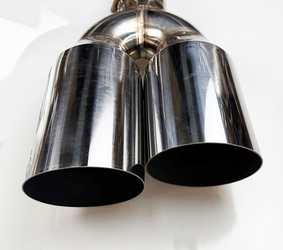 Quad Tip Polished Stainless Axle Back Muffler Exhaust for Subaru WRX 2022-2026