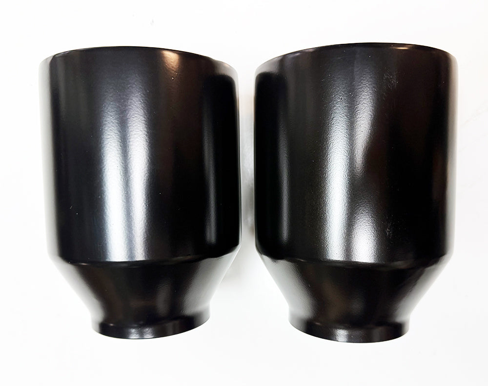 Pair Straight Cut 5" Black Exhaust Tips 3" for Dodge Charger Scat Pack SRT R/T