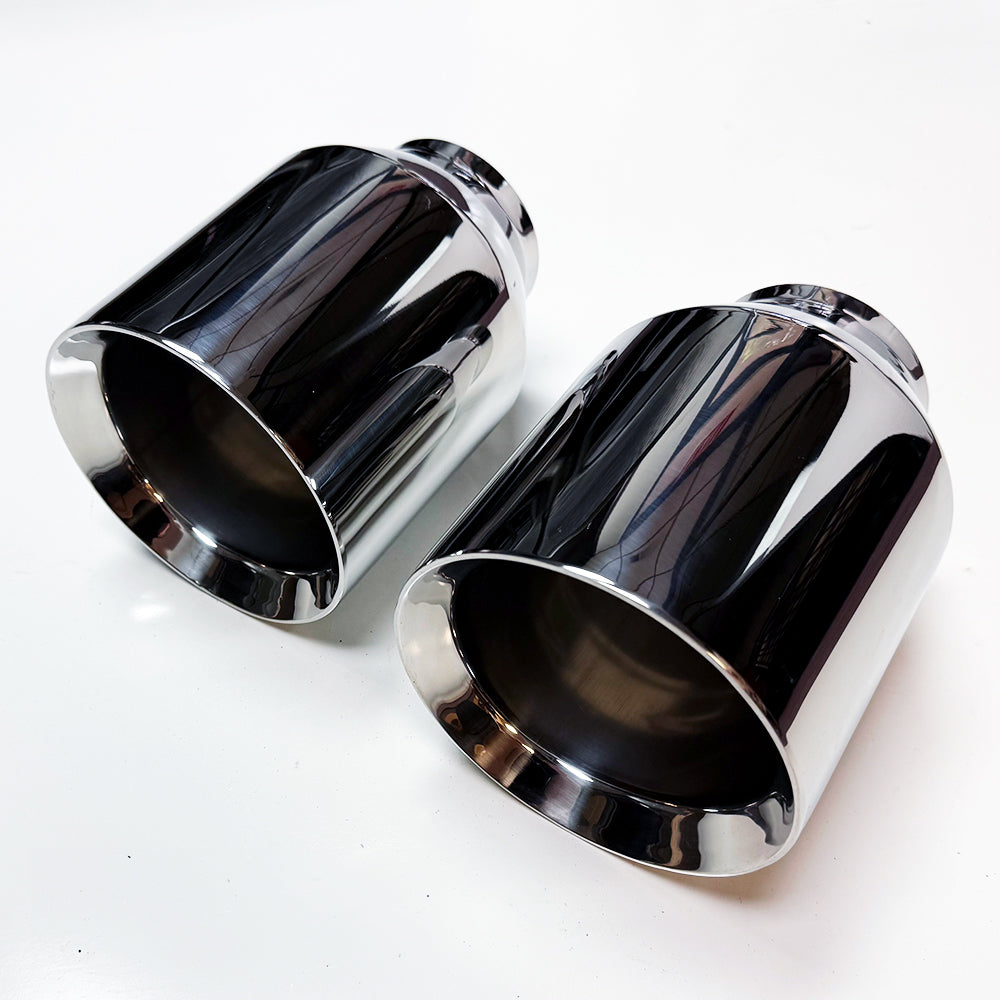 Pair Straight Cut 5" Out Exhaust Tips 3" In for Dodge Charger Scat Pack SRT R/T