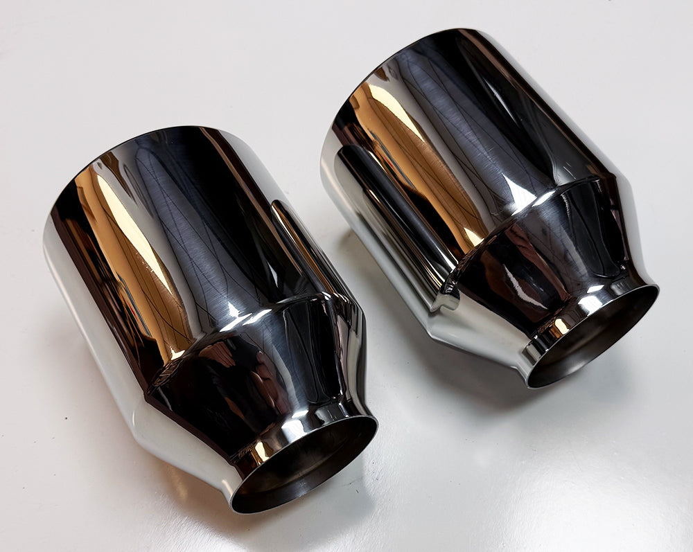 Pair Straight Cut 5" Out Exhaust Tips 3" In for Dodge Charger Scat Pack SRT R/T